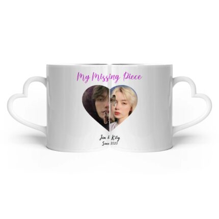 Romantic Heart-shaped Handle Mug